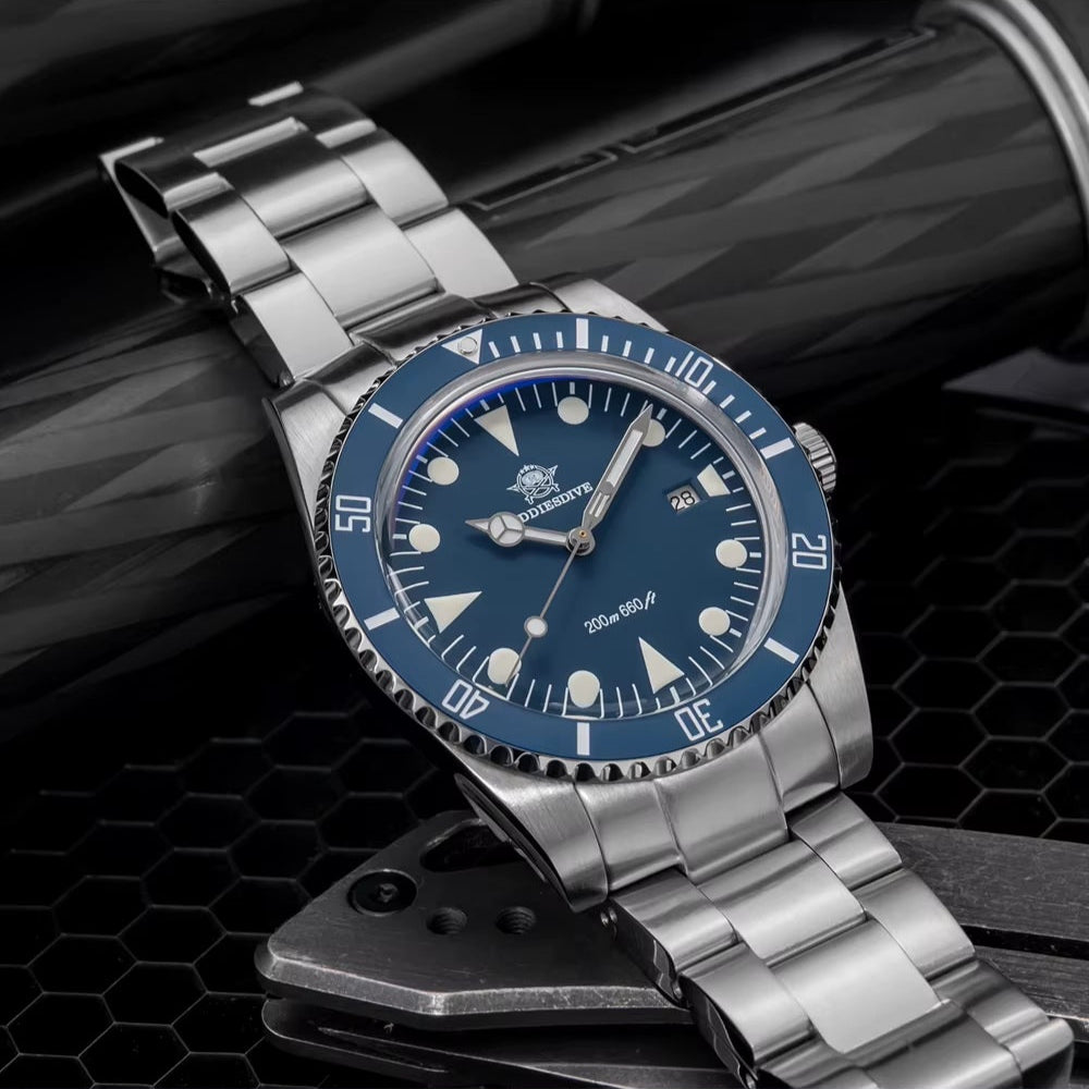 Addiesdive AD2068 Dive Watch Blue Display