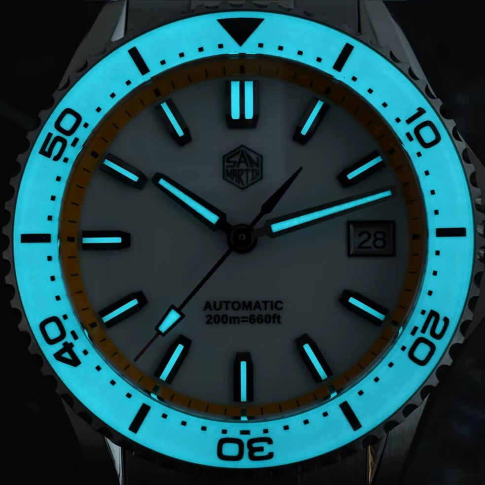 San Martin SN0129 Dive Watch Lume