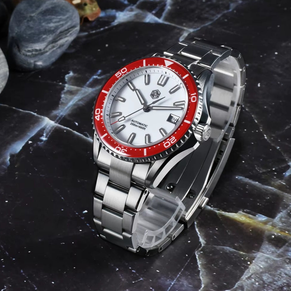 San Martin SN0129 Dive Watch Red Display