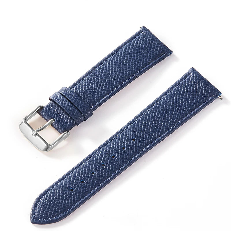 Yievsun Cowhide Watch Strap Steel Blue