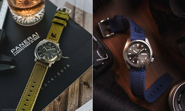 A collection of watch straps for larger watches and large wrists