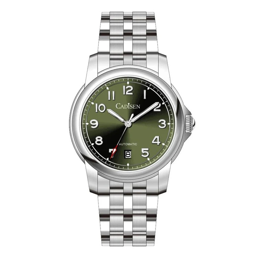 Cadisen Stainless Steel Automatic Dress Watch With Sapphire Crystal