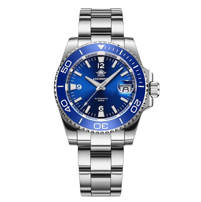 Addiesdive AD2085 Stainless Steel 200m Dive Watch With Sapphire Glass & Ceramic Bezel