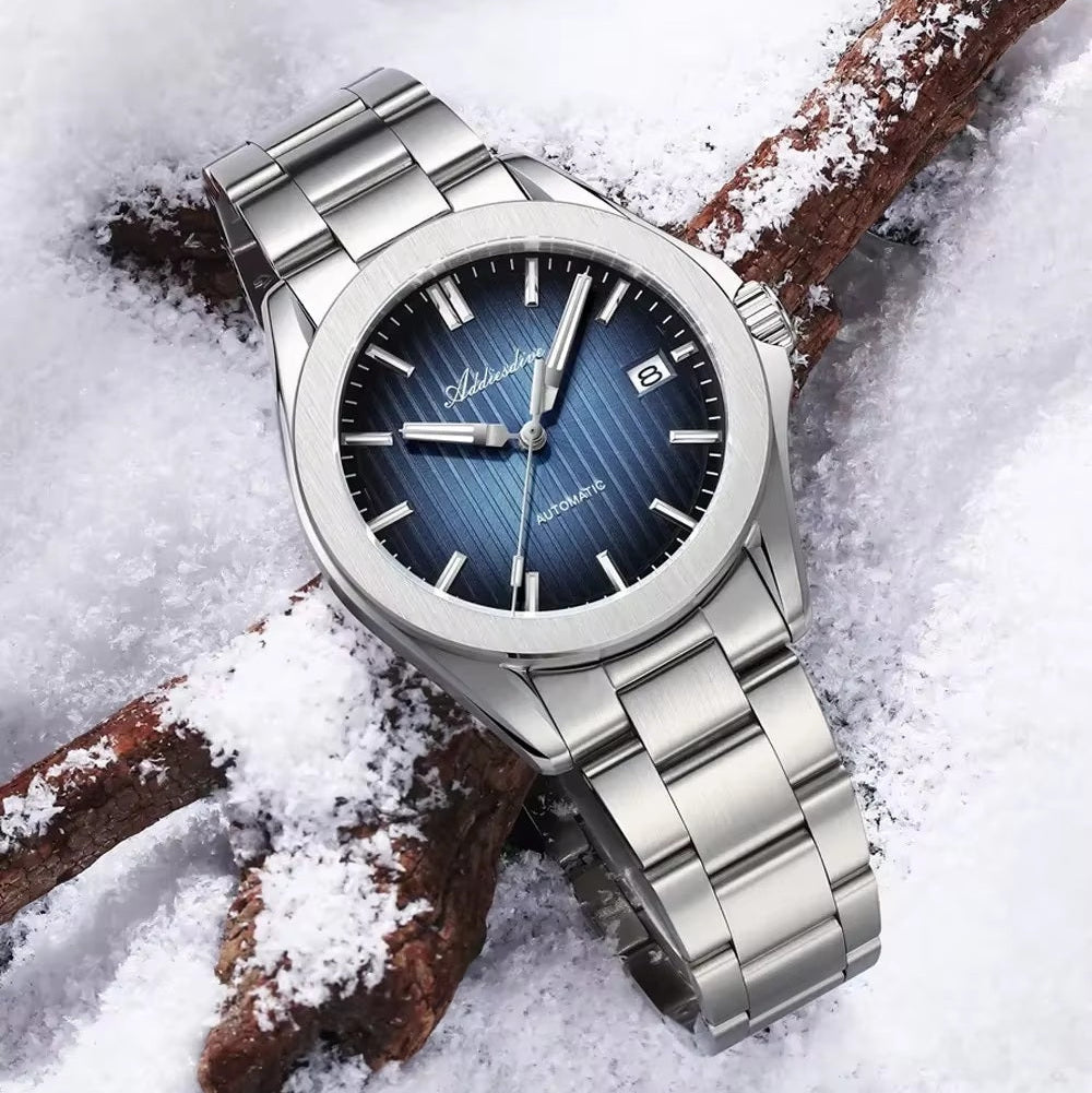 Addiesdive AD2080 Sports Watch blue in snow