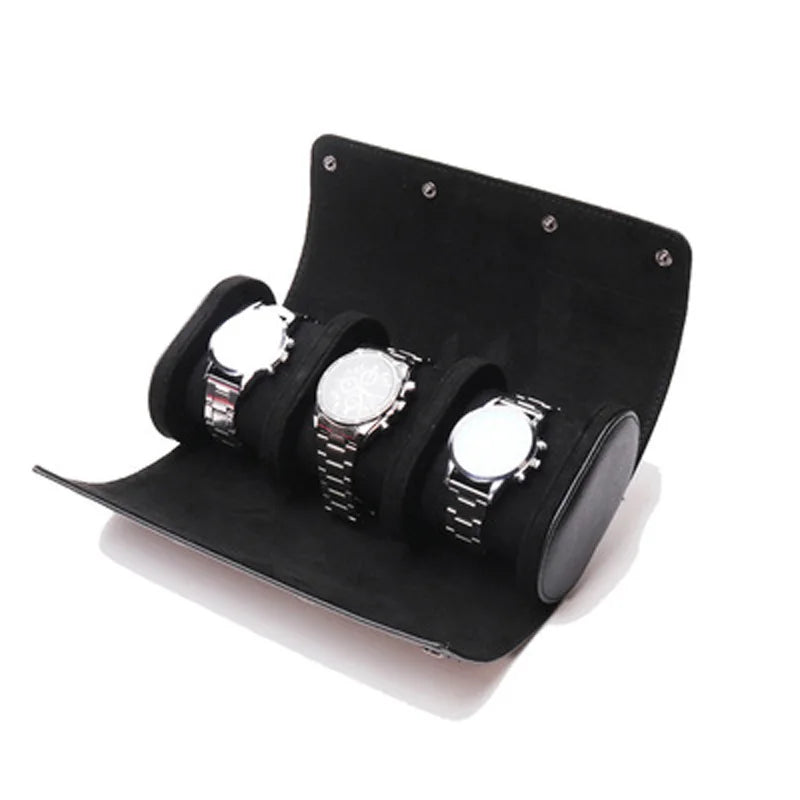 Avaton Watch Roll Travel Case 3 watches