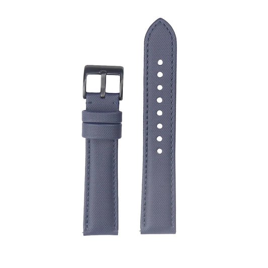 Bandsman Sailcloth Watch Strap With Black Buckle Blue