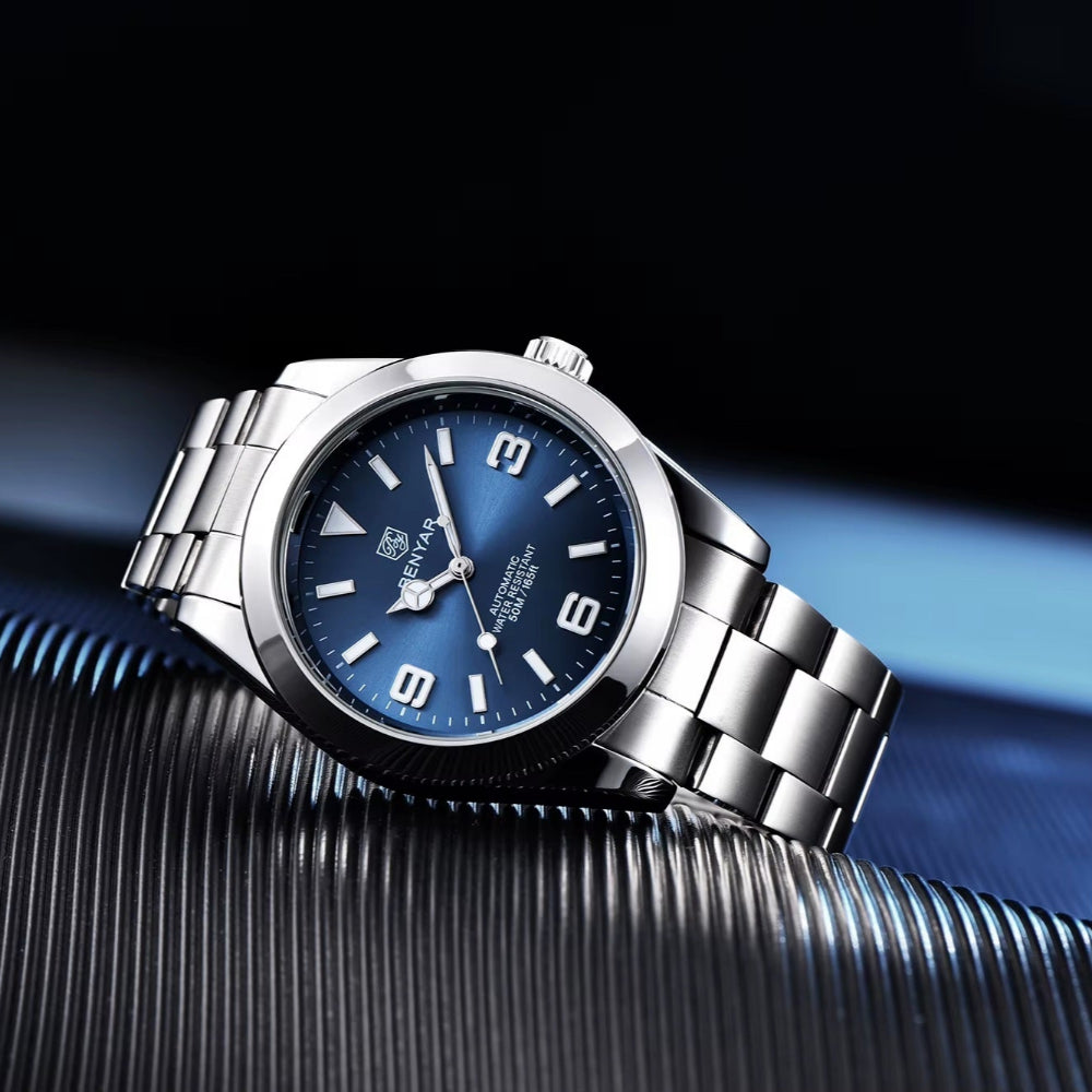 Benyar BY-5177 Field Watch blue on desk