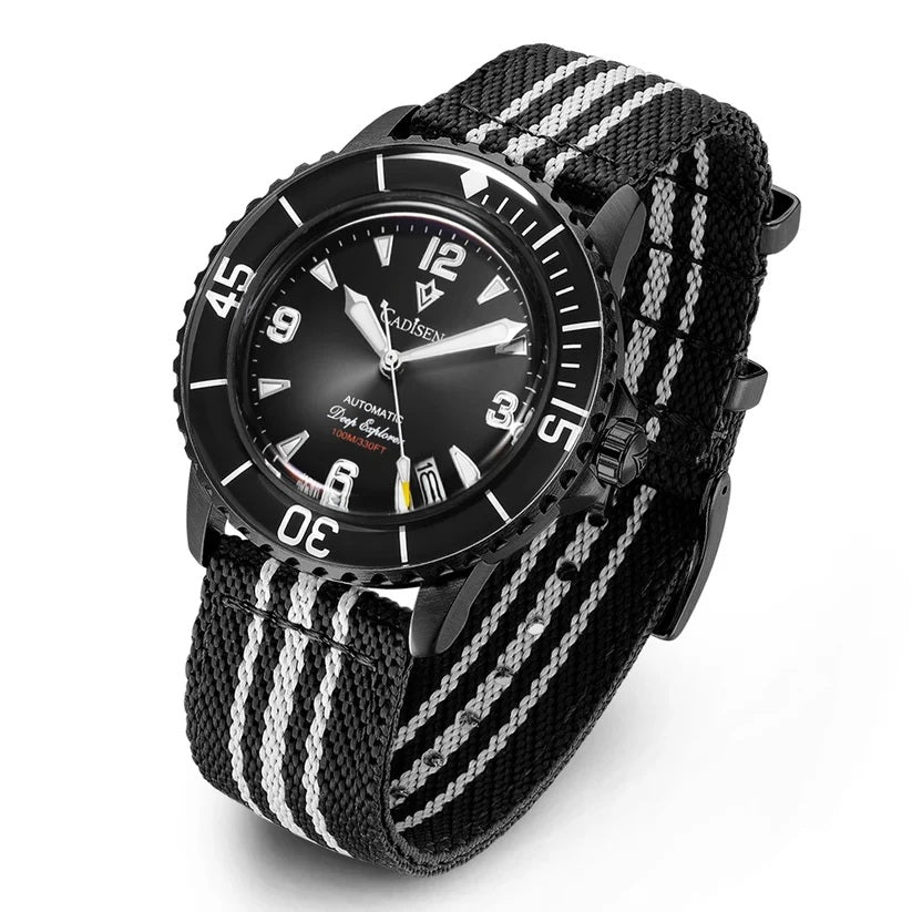 Cadisen C8239  - Deep Explorer 2025 with Seiko NH35 Automatic Mechanical Watch and Canvas Strap