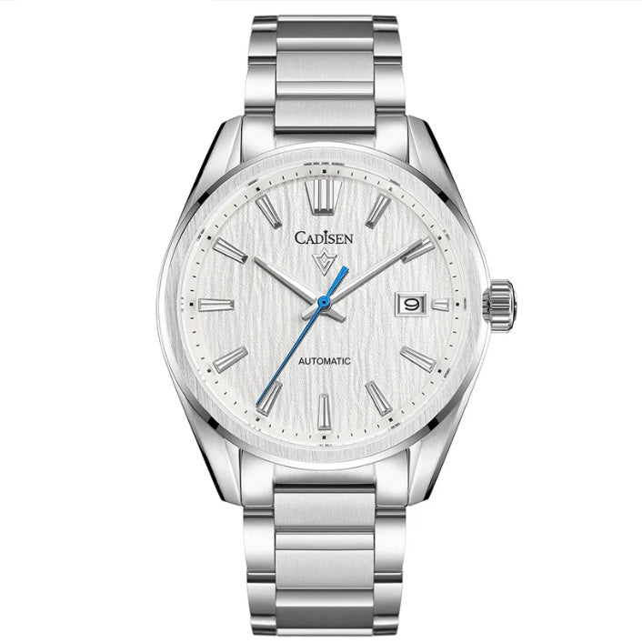 Cadisen C8226M - Stylish Textured Dial Stainless Steel Automatic Watch