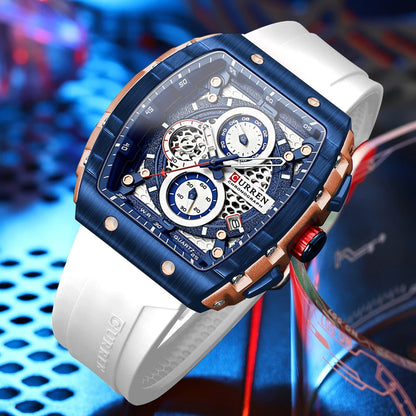 Curren 8442 White Display