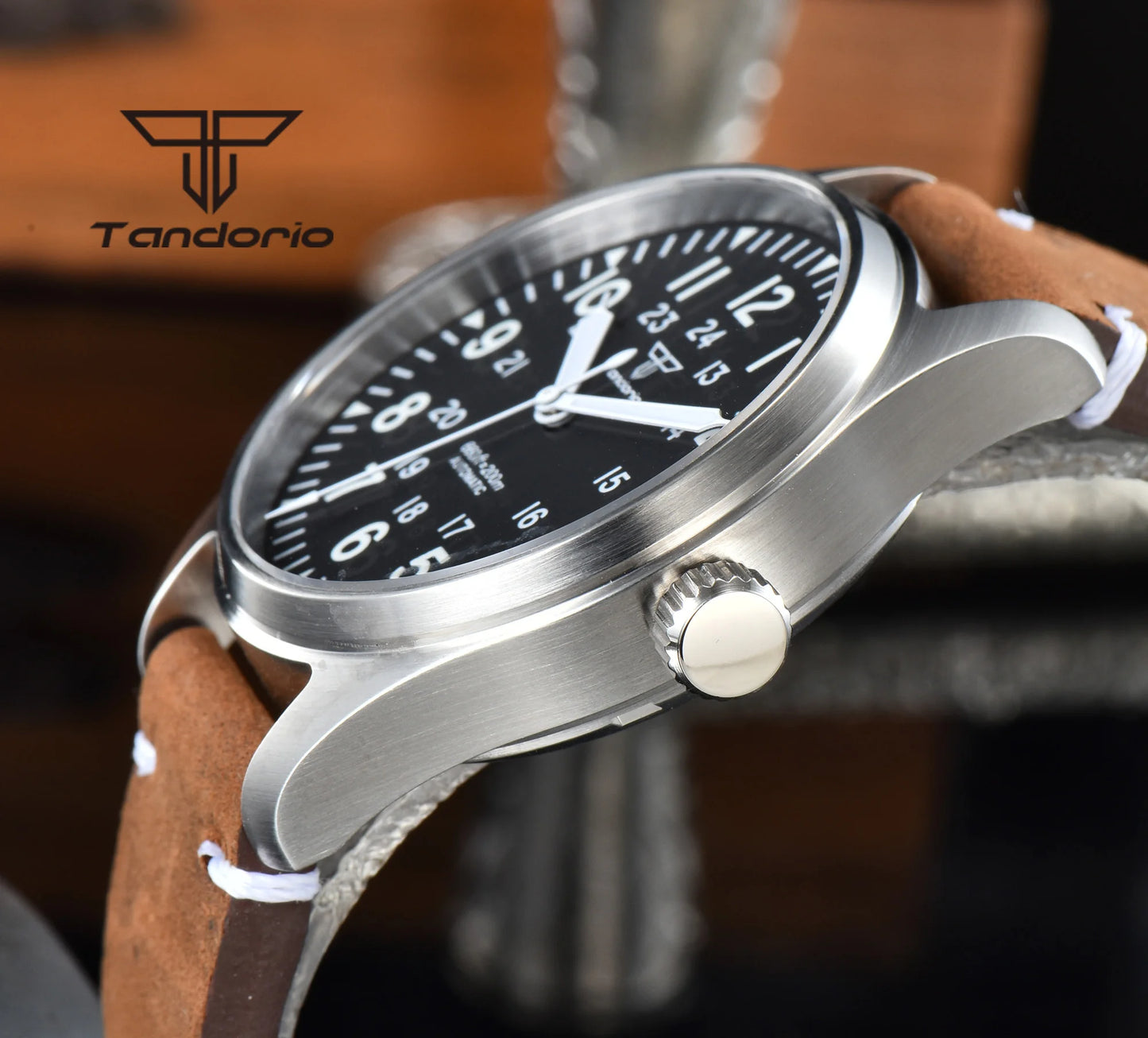 Tandorio - Stainless Steel Automatic Flieger-style Watch