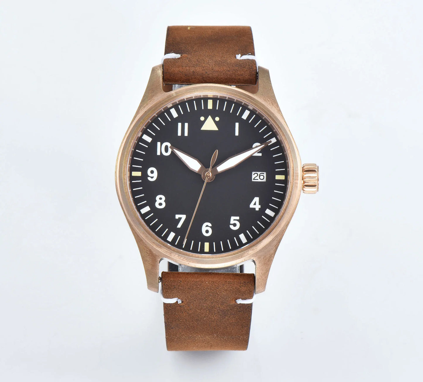 Tandorio CUSN8 - Automatic Bronze Flieger-style Watch in A & B Dial Styles