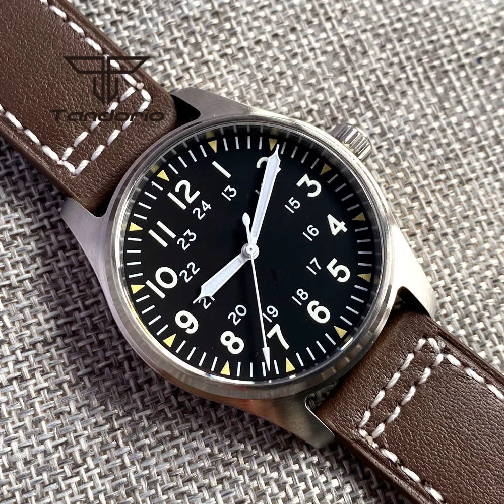 Tandorio - Stainless Steel Automatic Flieger-style Watch