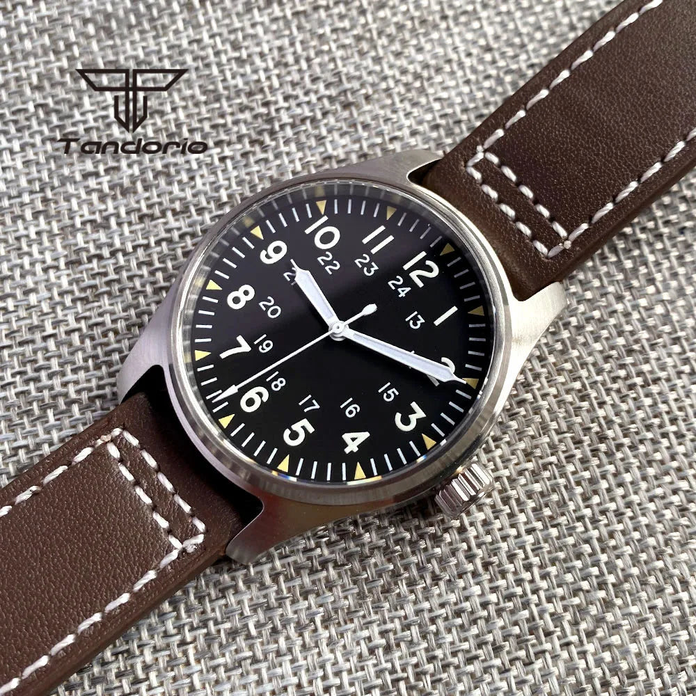 Tandorio - Stainless Steel Automatic Flieger-style Watch