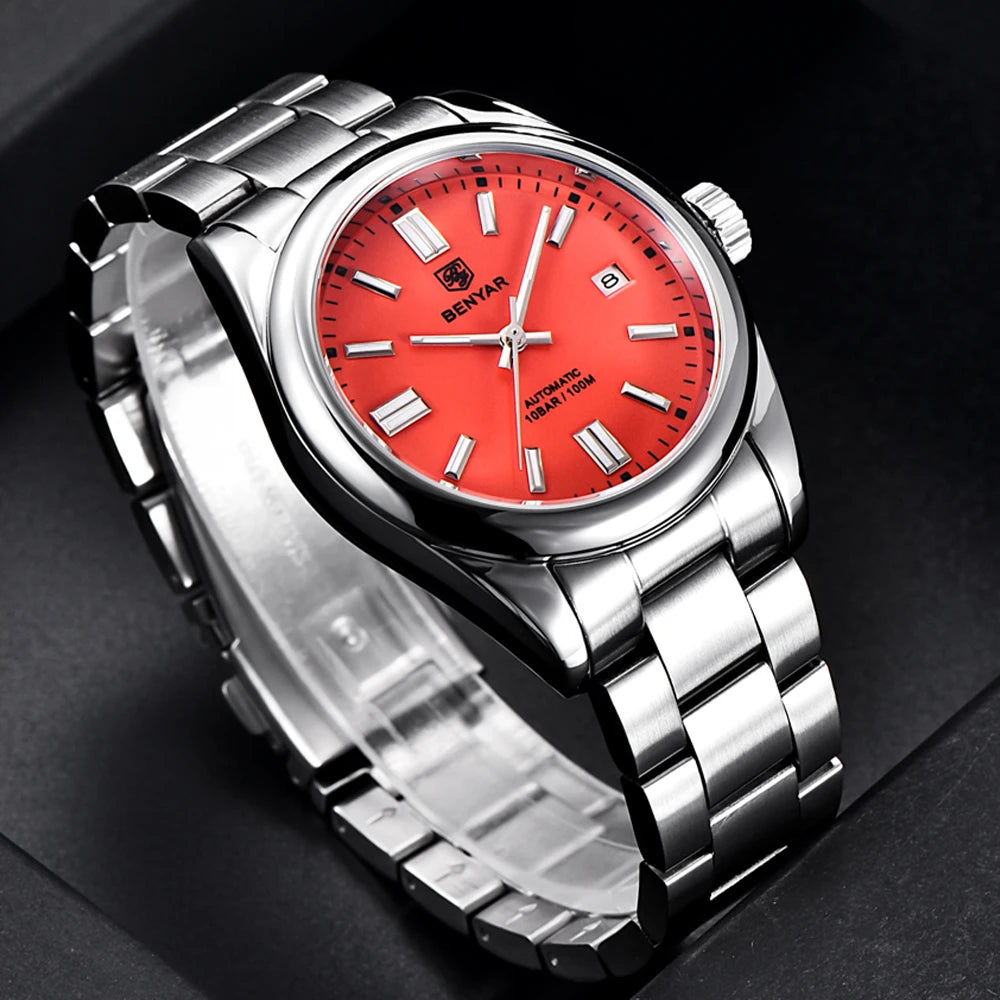 Benyar BY-5185M - Stainless Steel Automatic Sports Watch