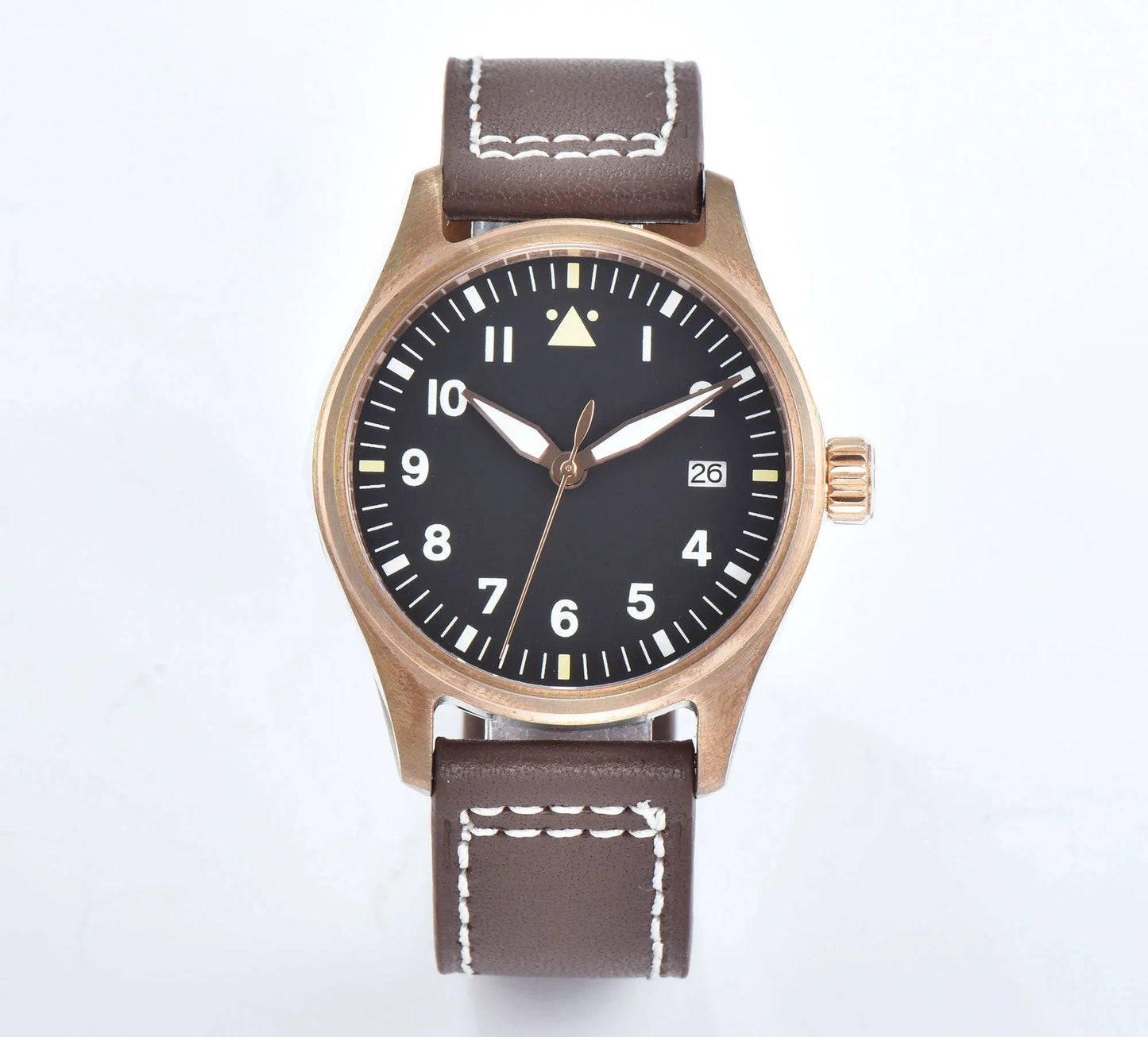 Tandorio CUSN8 - Automatic Bronze Flieger-style Watch in A & B Dial Styles