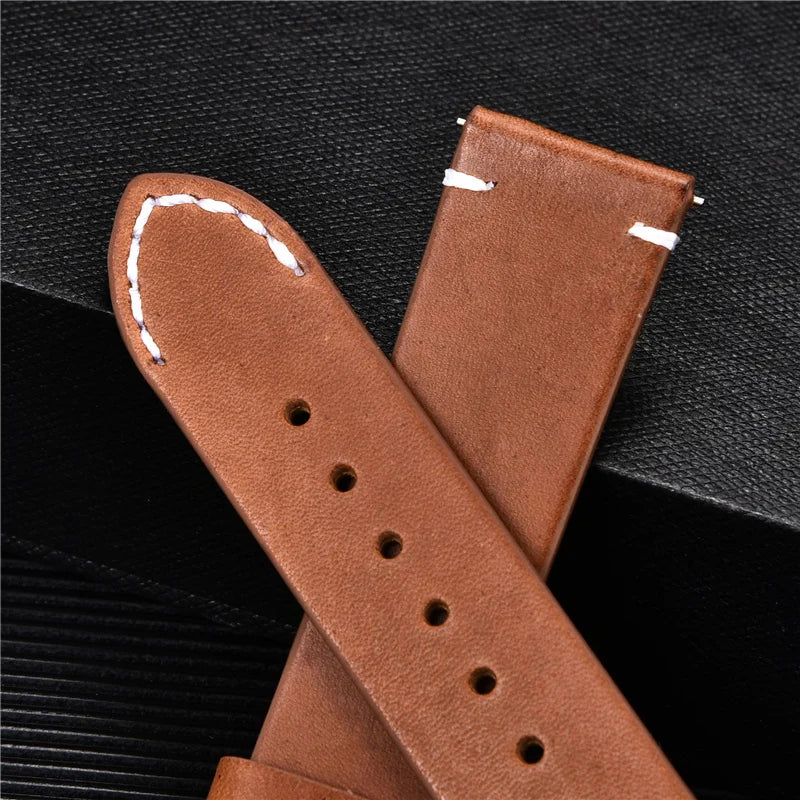 Soft Matte Leather Strap With Quick Release - Sizes S, M & L