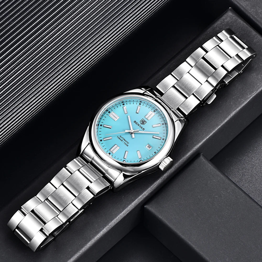 Benyar BY-5185M - Stainless Steel Automatic Sports Watch