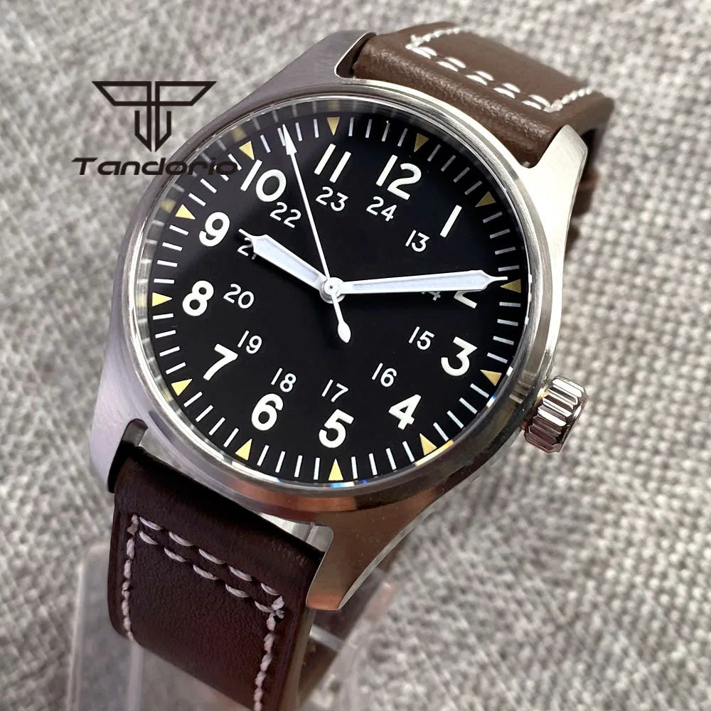 Tandorio - Stainless Steel Automatic Flieger-style Watch