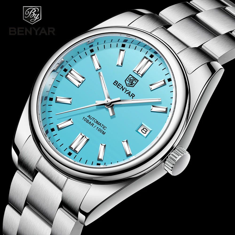 Benyar BY-5185M - Stainless Steel Automatic Sports Watch