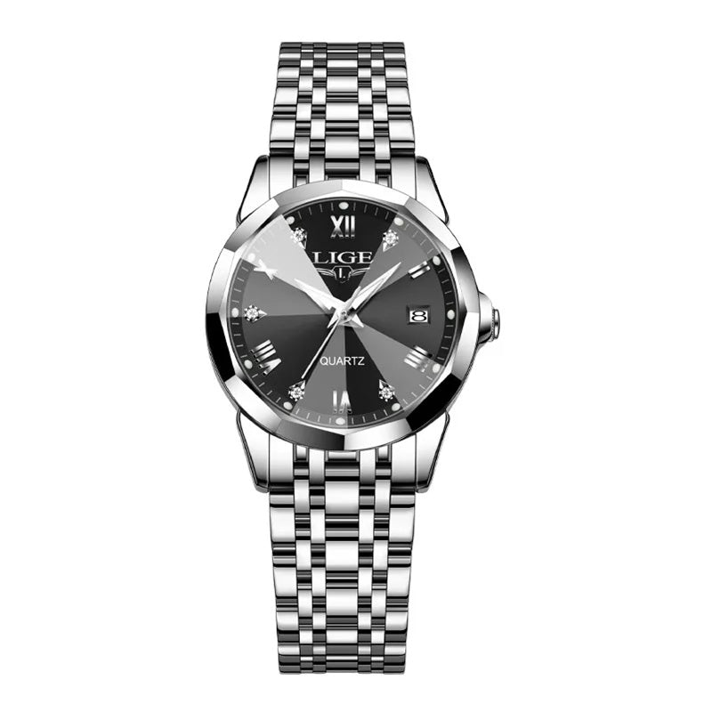 Lige 89157 - Stainless Steel Quartz Dress Watch