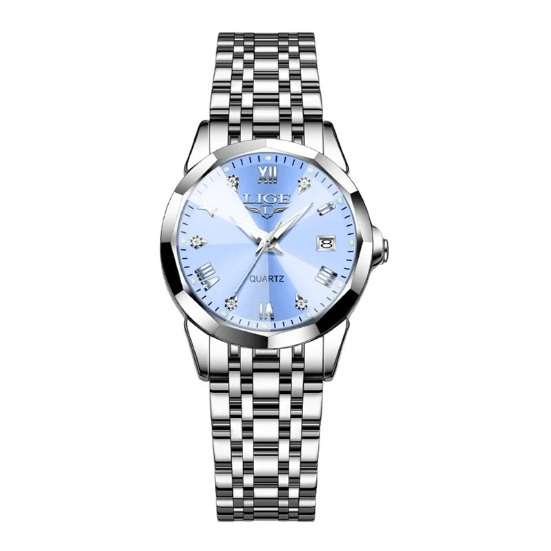 Lige 89157 - Stainless Steel Quartz Dress Watch