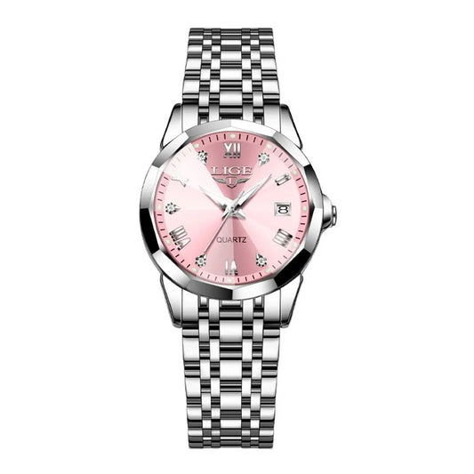 Lige 89157 - Stainless Steel Quartz Dress Watch