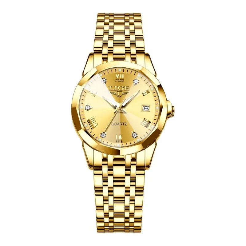 Lige 89157 Dress Watch Gold