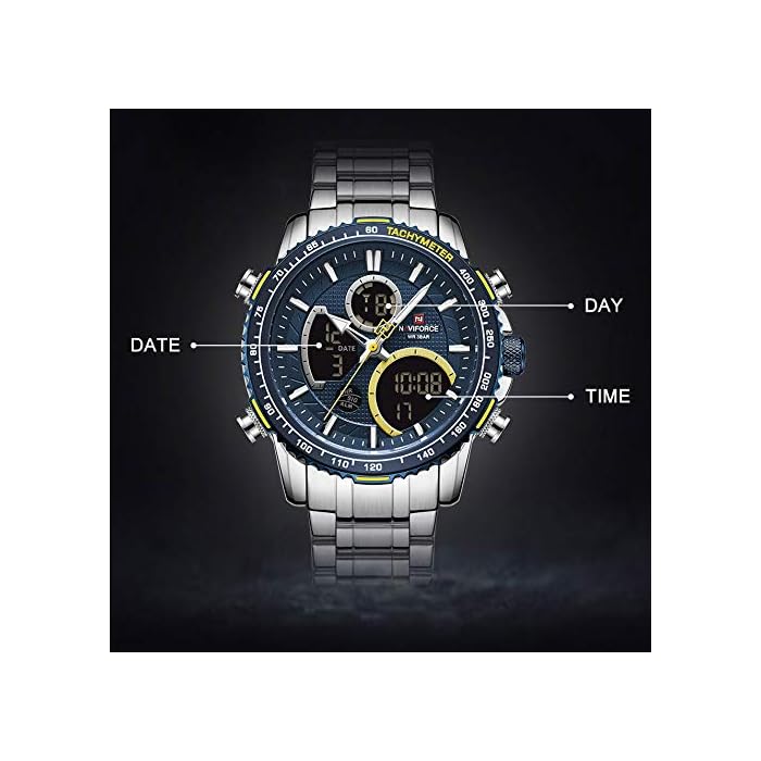 NaviForce NF9182 - Ana-Digi Multi-Function Sports Watch