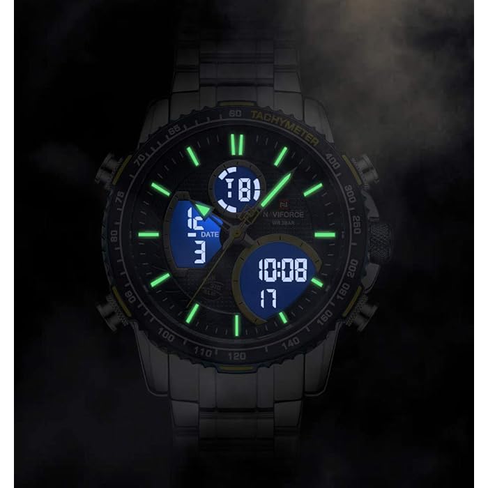 NaviForce NF9182 - Ana-Digi Multi-Function Sports Watch