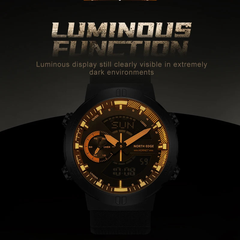 North Edge Hornet World Timer Lume