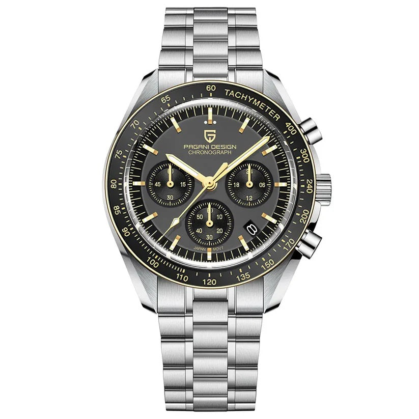 Pagani Design PD-1701 Chronograph black gold bracelet