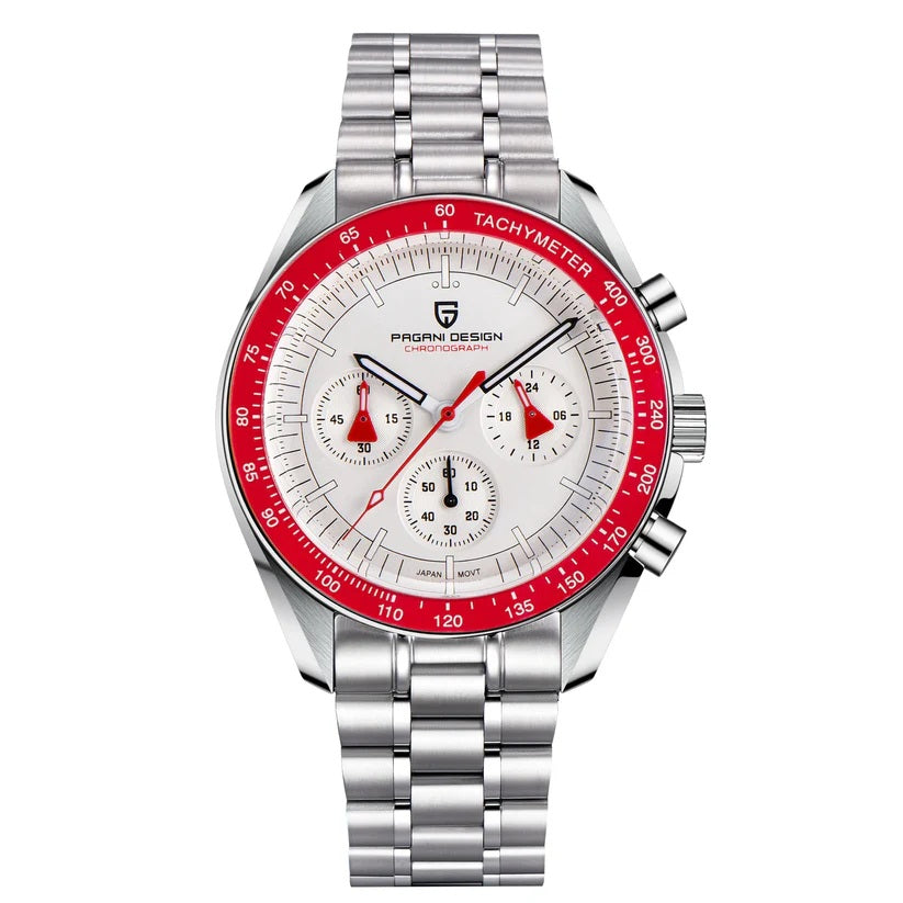 Pagani Design PD-1701 Chronograph white red