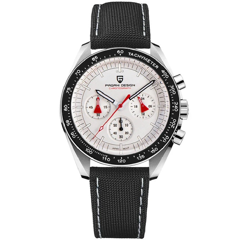 Pagani Design PD-1701 Chronograph white red strap
