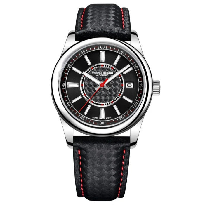 Pagani Design PD-1778 Dress-Style Stainless Steel Automatic Watch black red