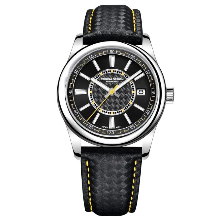 Pagani Design PD-1778 Dress-Style Stainless Steel Automatic Watch black yellow
