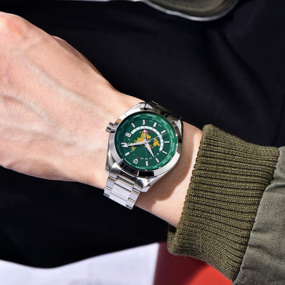 Pagani Design PD-1788 World time Green on Wrist