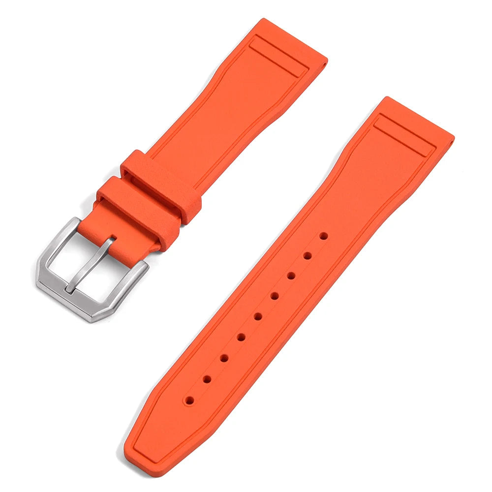 Premium Fluoro-Rubber FKM Watch Strap orange