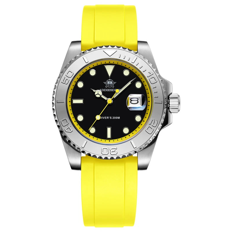 Addiesdive AD2040  - Yachting Style Stainless Steel Dive Watch