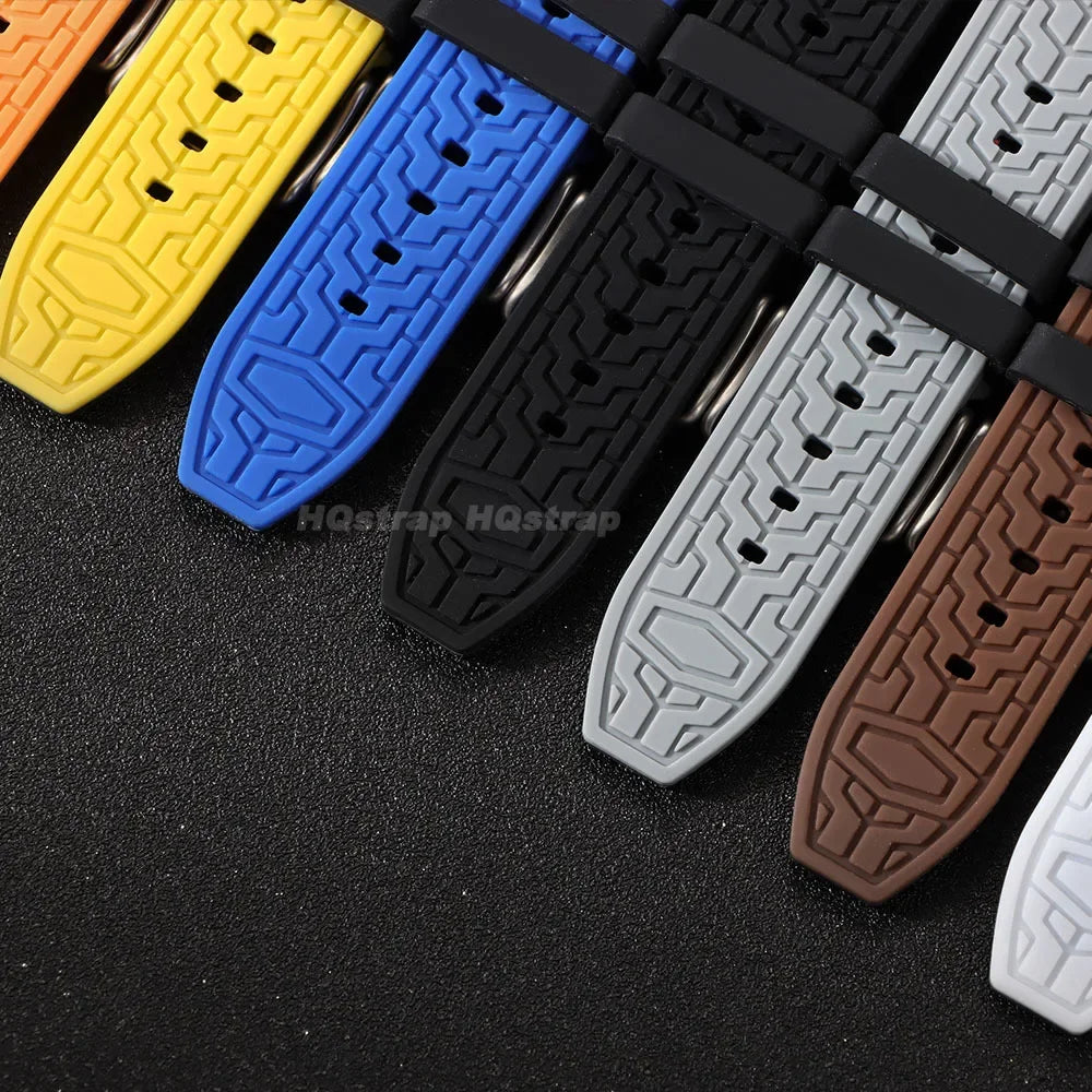 Silicone Rubber Sports Watch Strap With Quick Release - Sizes M & L