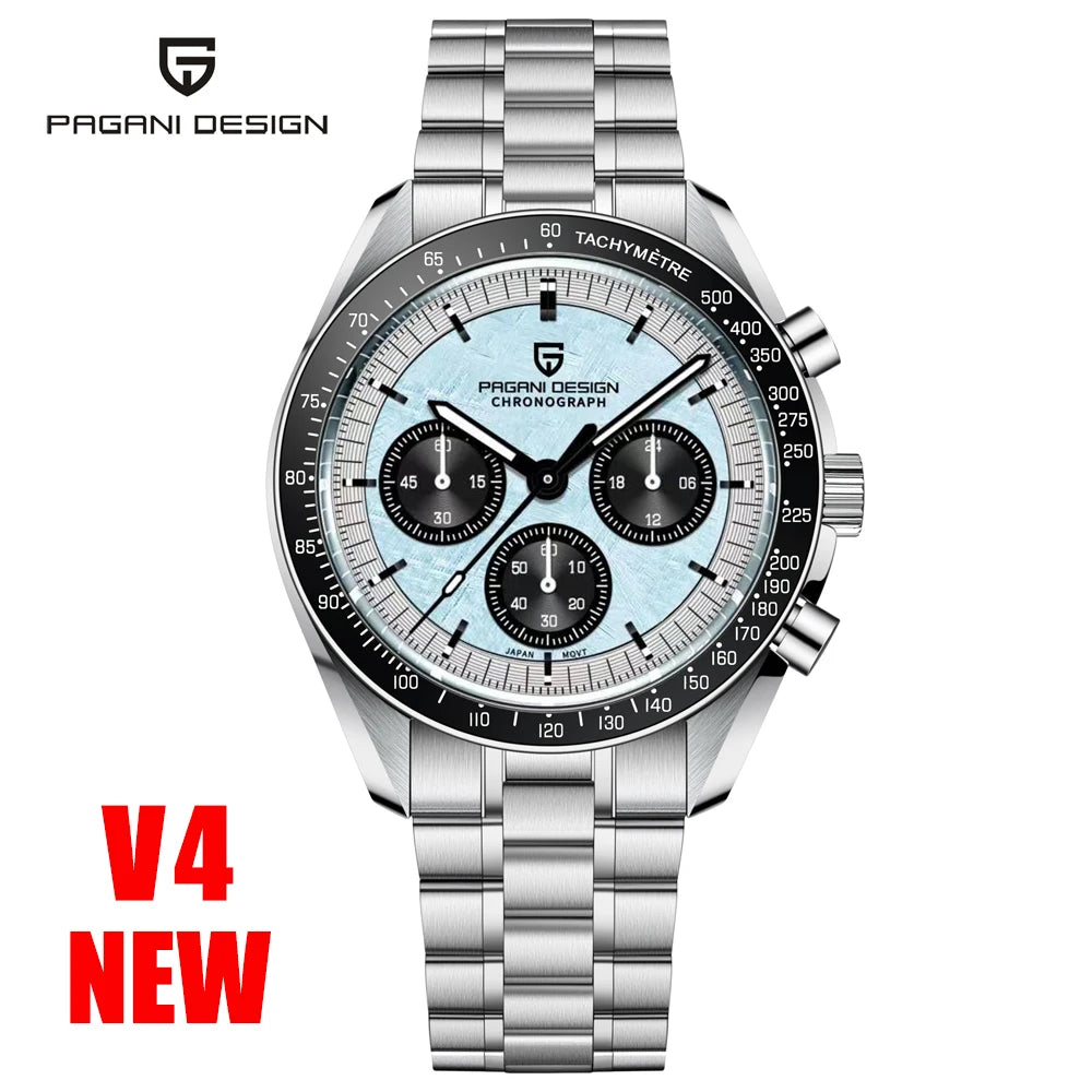 Pagani Design PD1701 - Stainless Steel Mechaquartz Sports Chronograph