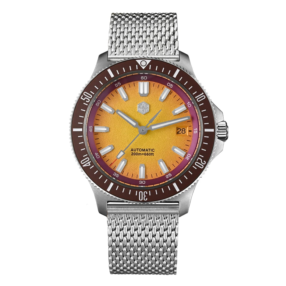 San Martin SN0118-G - Fruit Series Automatic 200m Dive Watch with Seiko NH35 Movement