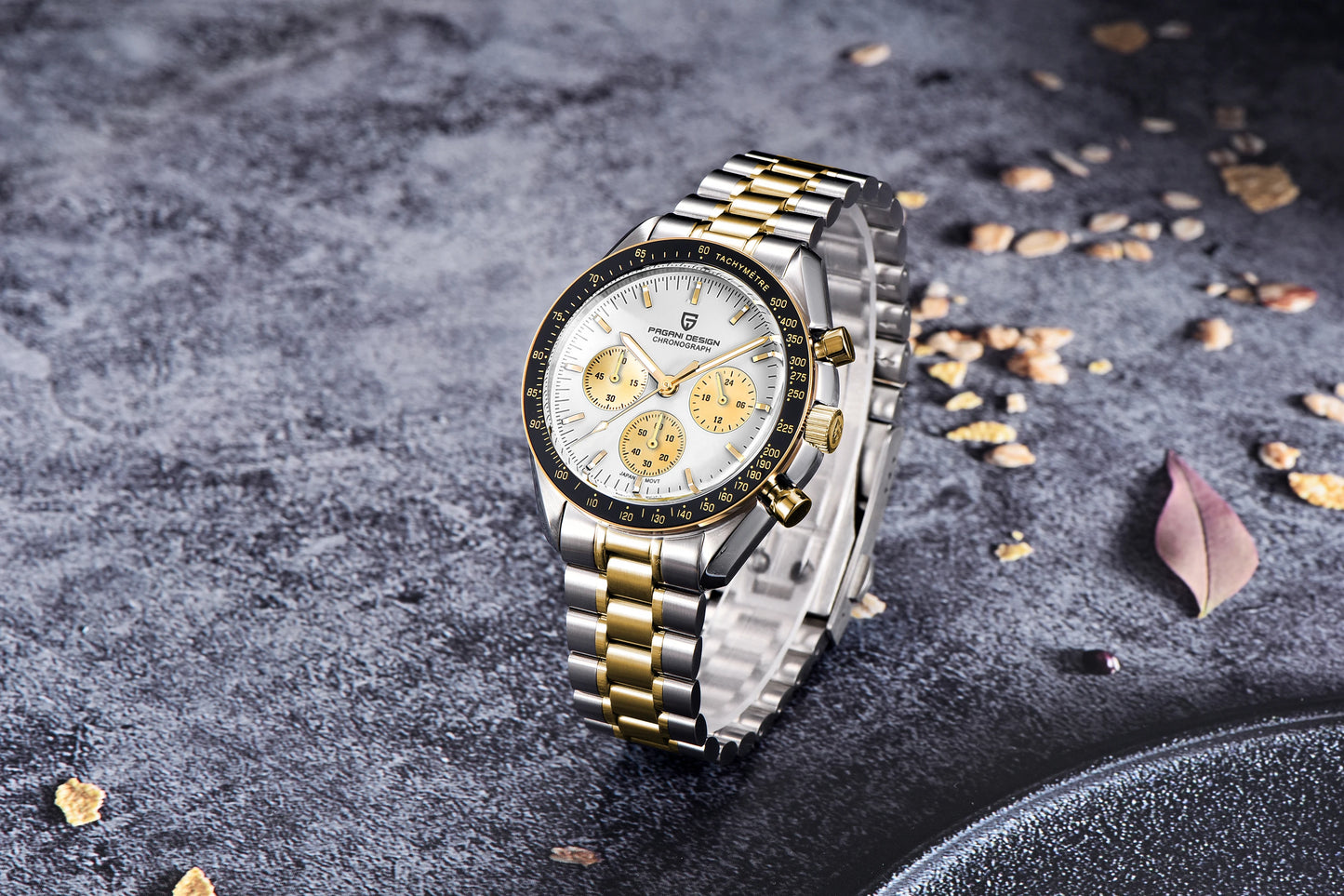 Pagani Design PD1701 - Stainless Steel Mechaquartz Sports Chronograph