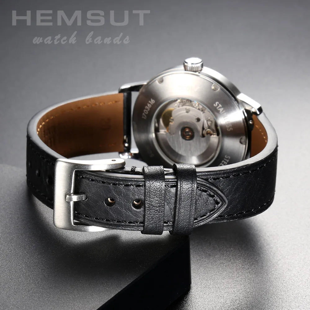 Hemsut Premium Handmade Italian Cowhide Strap. Quick Release - Sizes M & L