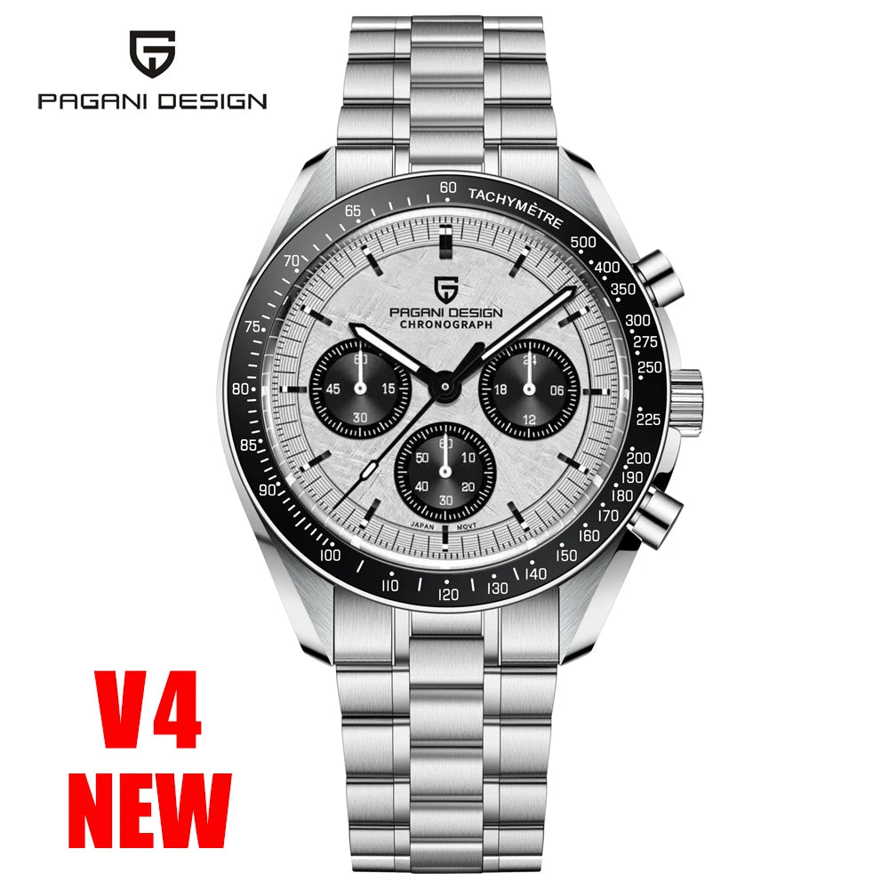 Pagani Design PD1701 - Stainless Steel Mechaquartz Sports Chronograph