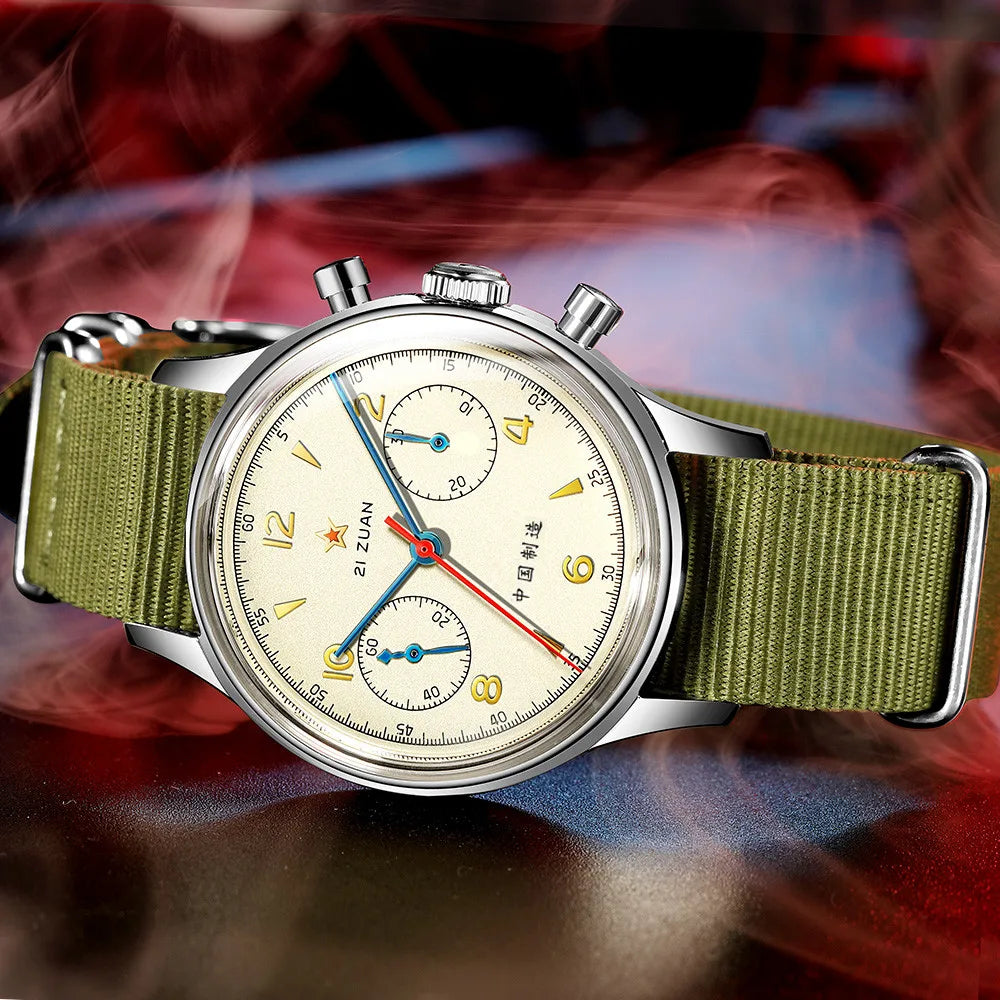 Red Star Seagull 1963  - Military Style 21 Jewels Mechanical Chronograph