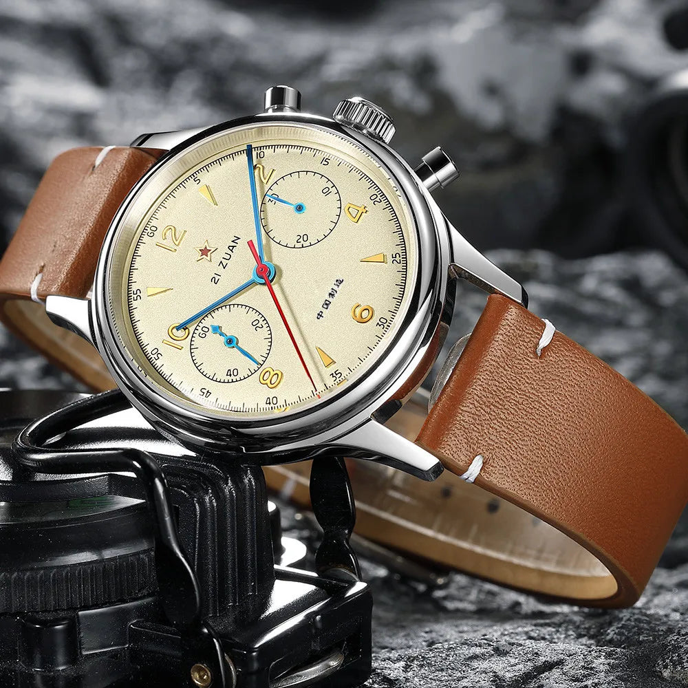 Red Star Seagull 1963  - Military Style 21 Jewels Mechanical Chronograph