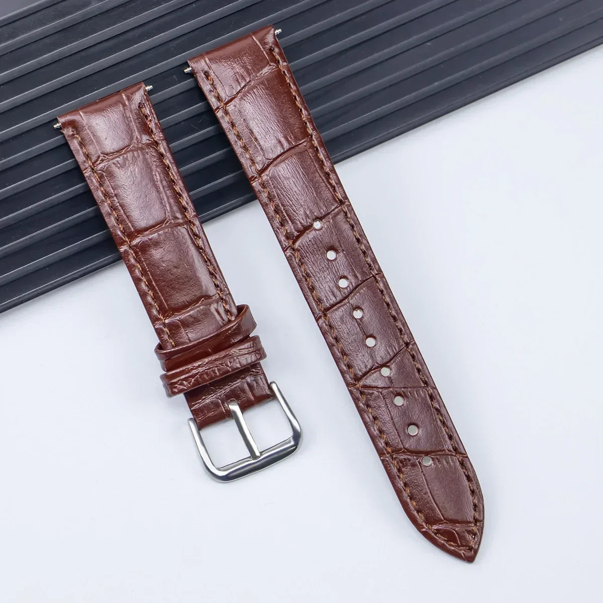 Leather watch straps in a variety of colours - Sizes S, M & L