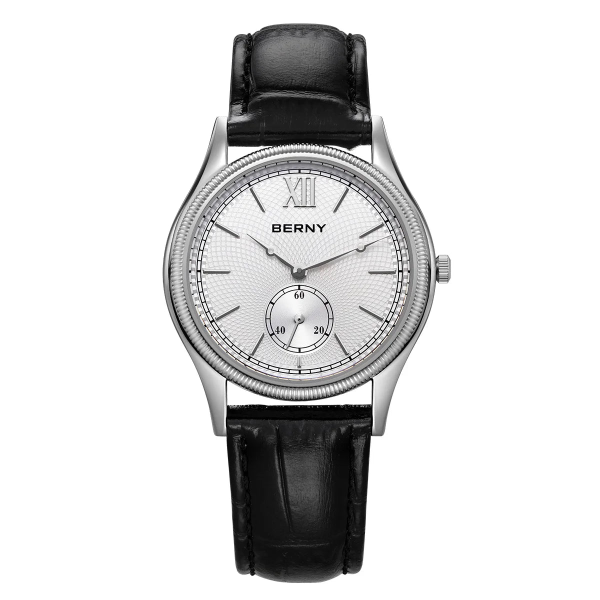 Berny 2944M - Quartz Dress Watch With Ultra-Thin Stainless Steel Case