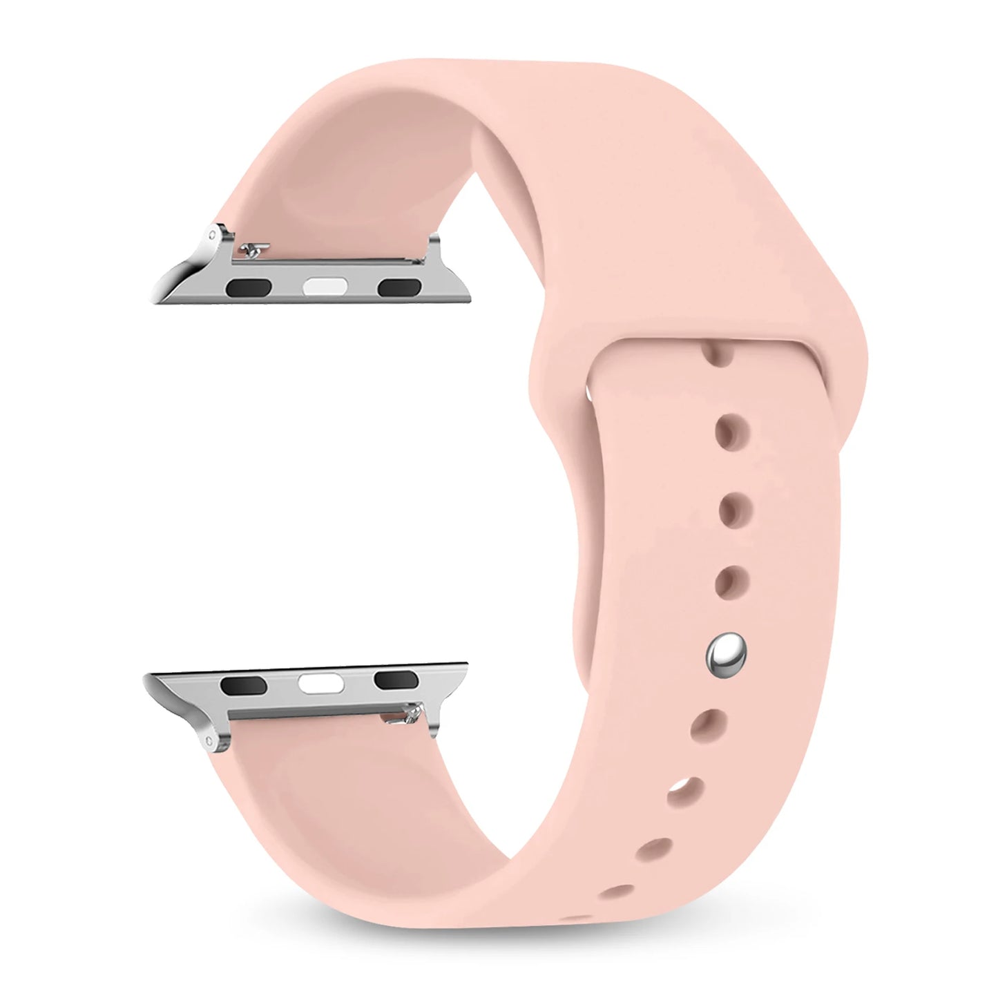 Silicone Band For Apple Watch Straps 45mm 44mm 49mm 46mm 40mm 41mm 42mm 38mm bracelet iWatch Series SE 6 5 7 8 9 10 Ultra 2